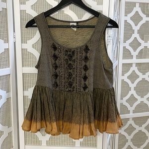 Embellished and flowy anthropologie top